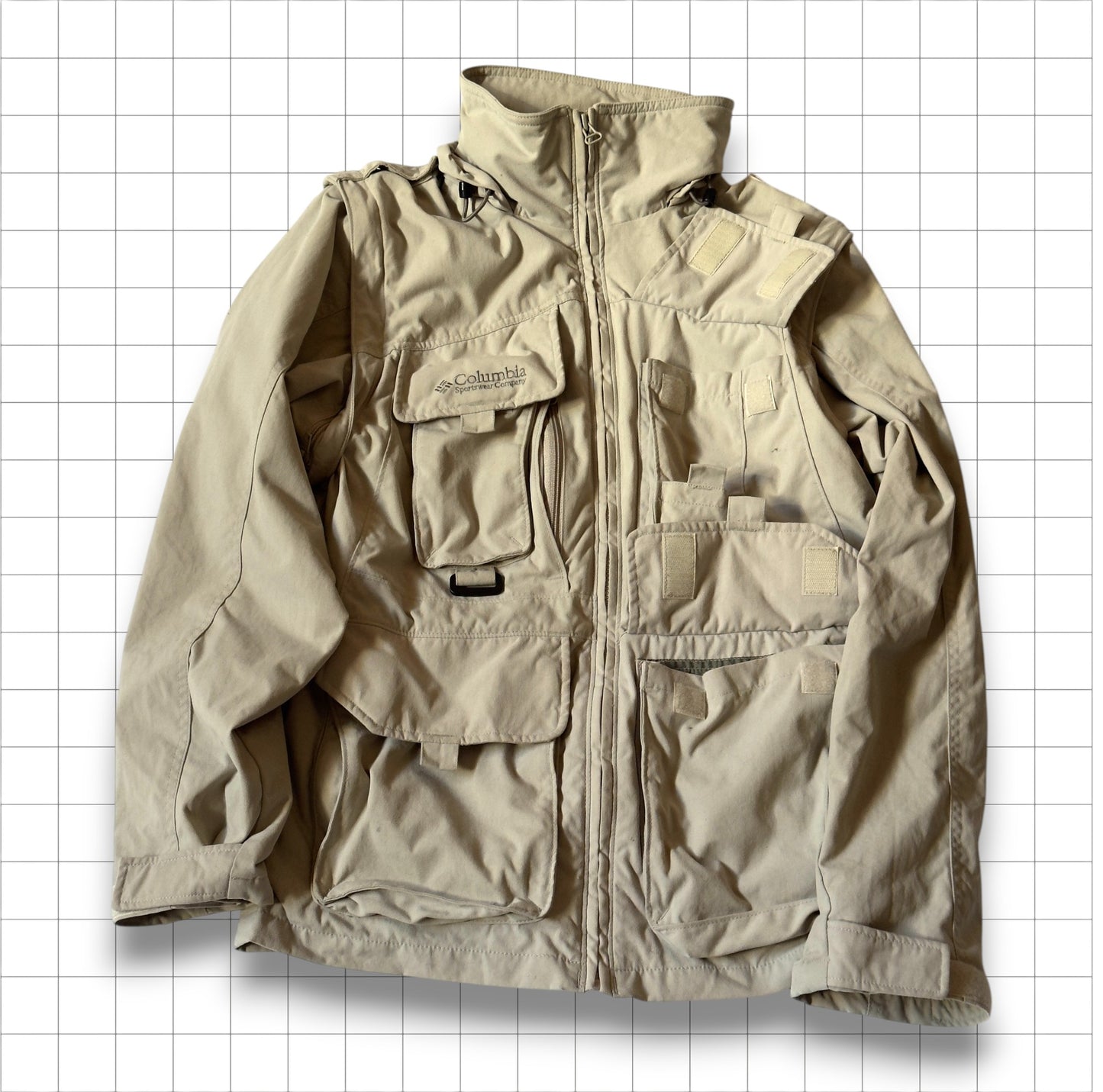 fishing jacket Columbia, 2 in 1 (S)