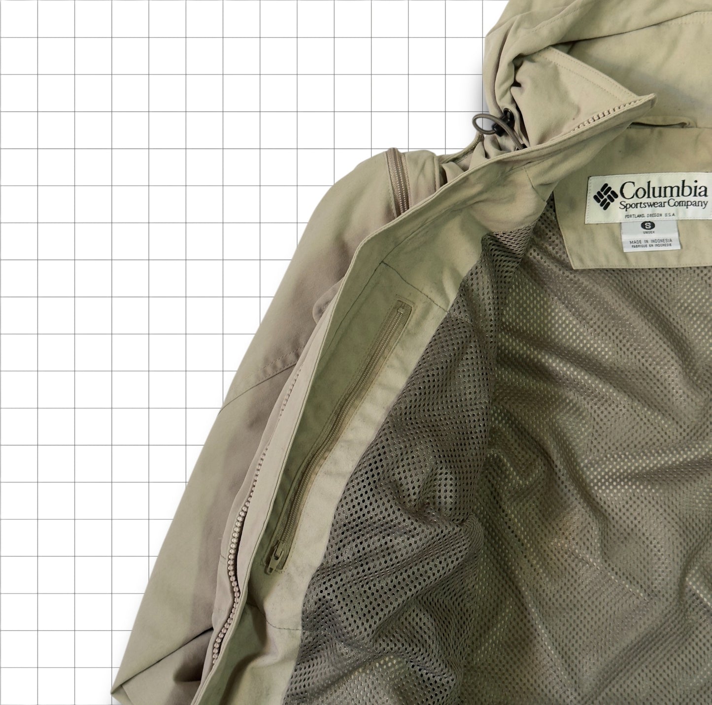 fishing jacket Columbia, 2 in 1 (S)